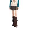 Leg Warmers for Women Gal Y2K Flare Boot Korean Leg Dark Harajuku Street Loose Foot Brown - Fashion, Fashion, Pants, Denim, Lace-up,