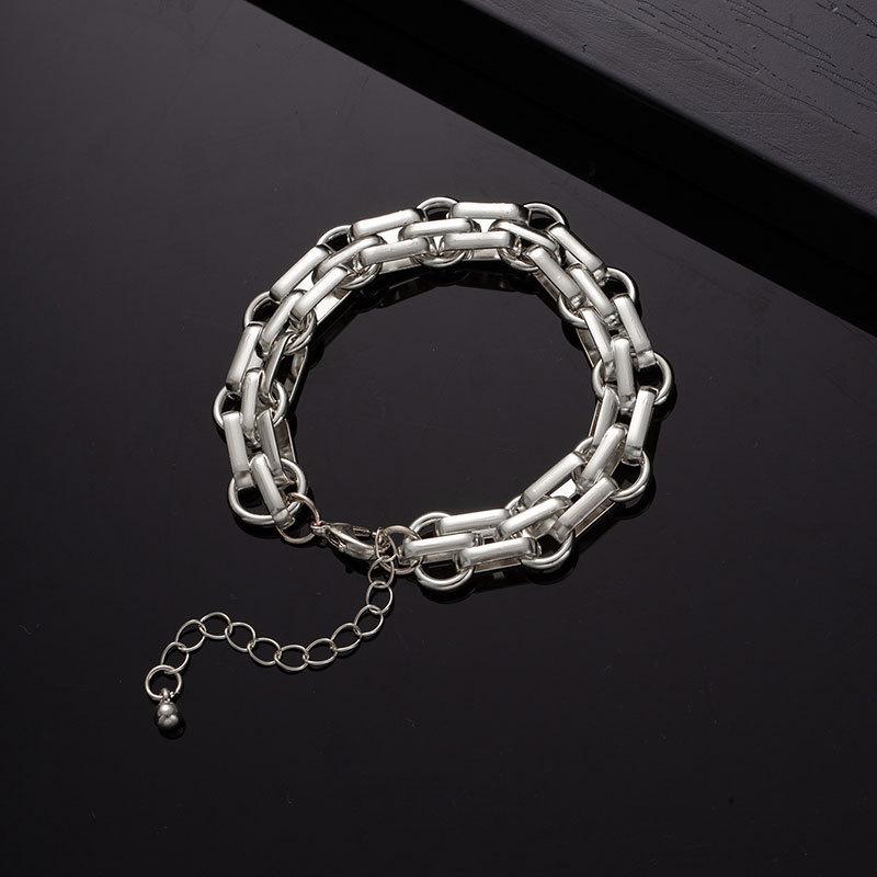 

Personalized Metal Design Bracelet Necklace Men And Women Niche Exaggerated Personality Cool Bracelet Collarbone Chain Accessories