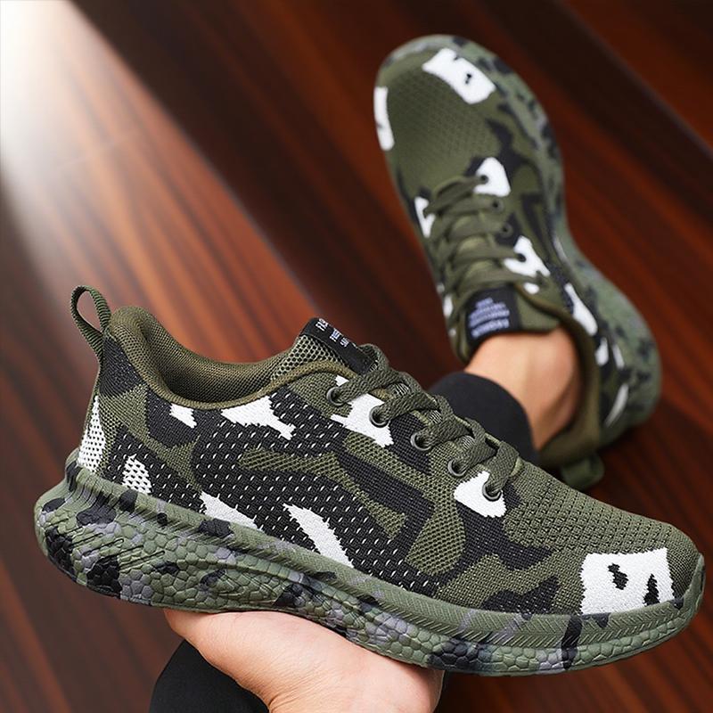 Men's Shoes Camouflage Sports Shoe Breathable Anti Slip Outdoor Hiking Shoes Green Summer 2025 Designer Shoes Train Elegant
