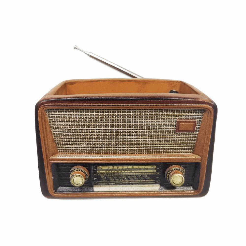 Creative Vintage Radio Planter Retro Succulent Flower Pot Gift Radio TV Potted Plant Home Decor