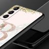 Flowers Letter Phone Case For Samsung Galaxy S26 Ultra S25 Plus S24 FE S23 S22 5G S21 S20 Cover Black Soft