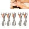 5PCS Clip Electrode Wire Portable Physical Therapy Electrode Wires Cable Clip for TENS Machine Grey