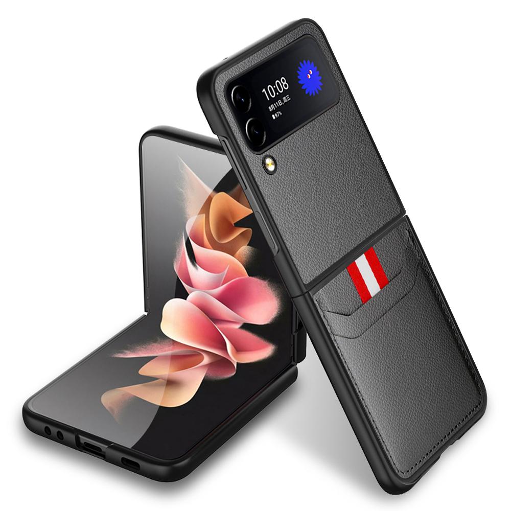 for Samsung Z Flip 7 4 3 6 5 Flip7 FE flip6 flip5 Leather Case for Samsung Galaxy Z Flip 4 3 5G Flip4 Flip3 Phone Cover Capa
