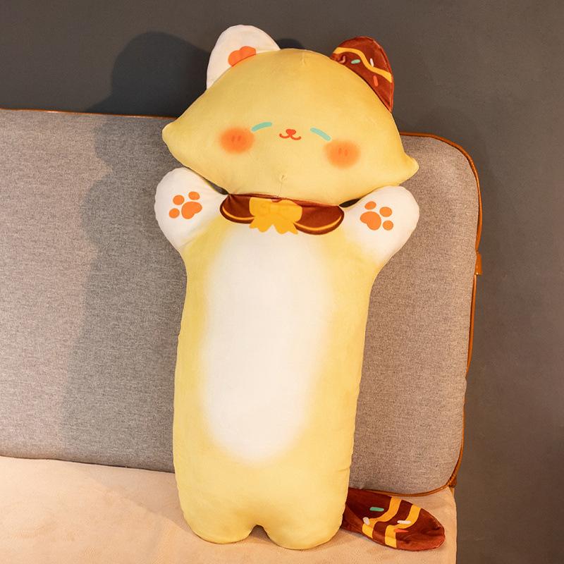 

Милый кот длинная подушка-игрушка плюшевая кукла кошка кукла домашняя диванная подушка тряпичная кукла 45cm（0.3kg）
