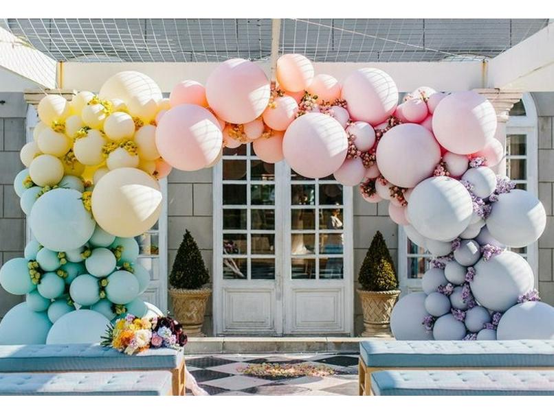 10-Inch Candy Color Latex Balloons for Weddings & Birthdays - 2.2g