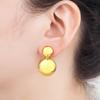 Nidin New Trendy Heart/Round Ball/Rugby Shape Personality Design Earrings For Women Vintage Ear Jewelry Anniversary Party Gifts