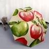 1pc Apple Print Auto-Fold Umbrella with One-Touch Open/Close - 8 Reinforced Ribs for Windproof Stability,  yy251118194