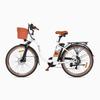 DYU C6 Pro Electric Bike for Adults 250W, 26" Commuting City Urban E-Bike with Basket with 36V 15.6AH