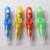 10PCS Rotating Ballpoint Pen With LED Light For Stress Relieving And Night Writing Perfect For Students And Workers