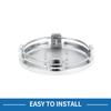 A ABSOPRO Universal Wheel Center Hub Cap Durable 61mm 2.40" Outside Diameter Vehicle Hub