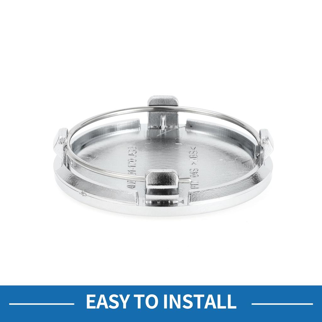 A ABSOPRO Universal Wheel Center Hub Cap Durable 61mm 2.40" Outside Diameter Vehicle Hub