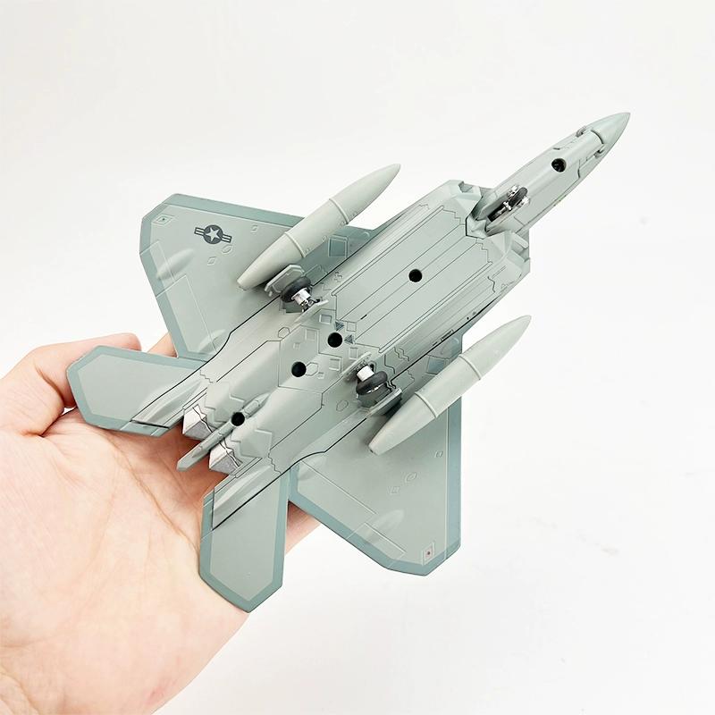 Aircraft Model 1: 72 F22 Stealth Fighter Alloy Model American F22 Raptor Simulation Finished Military Model Pendulum Gift