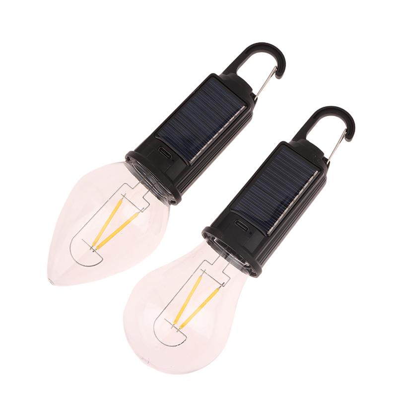 1 Set Portable Night Lights Outdoor Solar Powered Led Lamp Bulbs Usb Charging Camping Light Flashlight Fishing Essentials