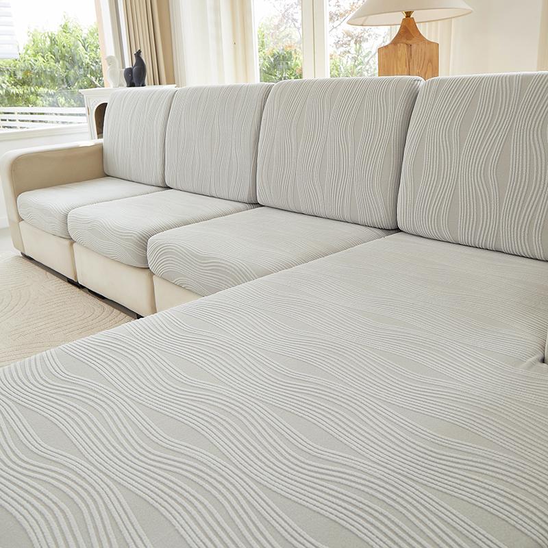 High Stretch Sofa Slipcover Single Piece Furniture Protector For Living Room Bedroom Office Dustproof Universal Couch Cover