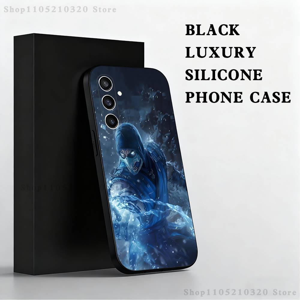 

Game M-MK S-Sub Zero Phone Case For Samsung S25,S24 Ultra,S20,S30 plus,S22 plus,S23,S30 Ultra 5G Silicone Black Shell SamsungA40