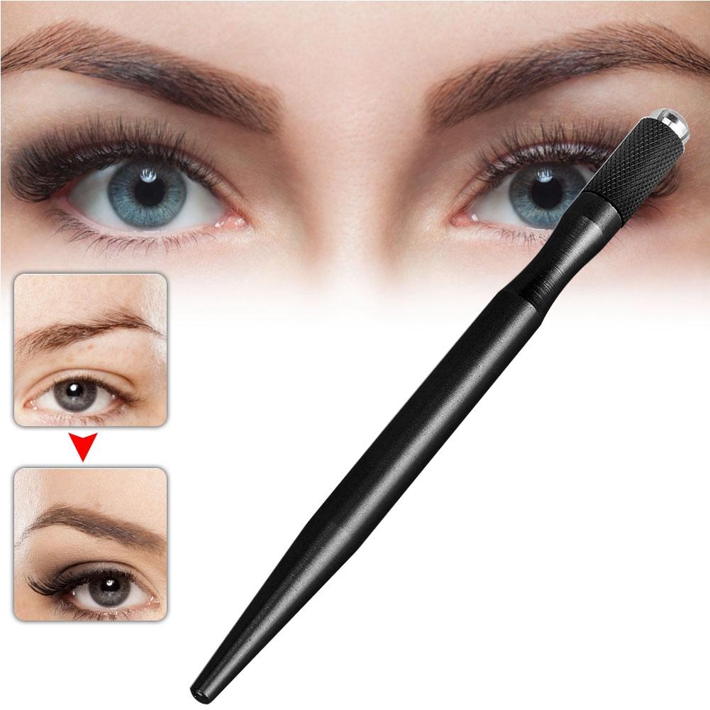 Semi permanent Eyebrow Eyeliner Lip Manual Tattoo Pen Microblading Makeup Tattoo Pen Black