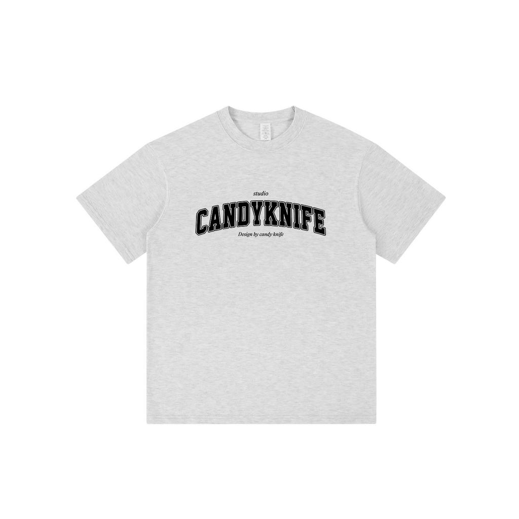 Niche Minimalist Retro Men's Cotton Letter Print T-Shirt - Summer Trendy Loose Fit