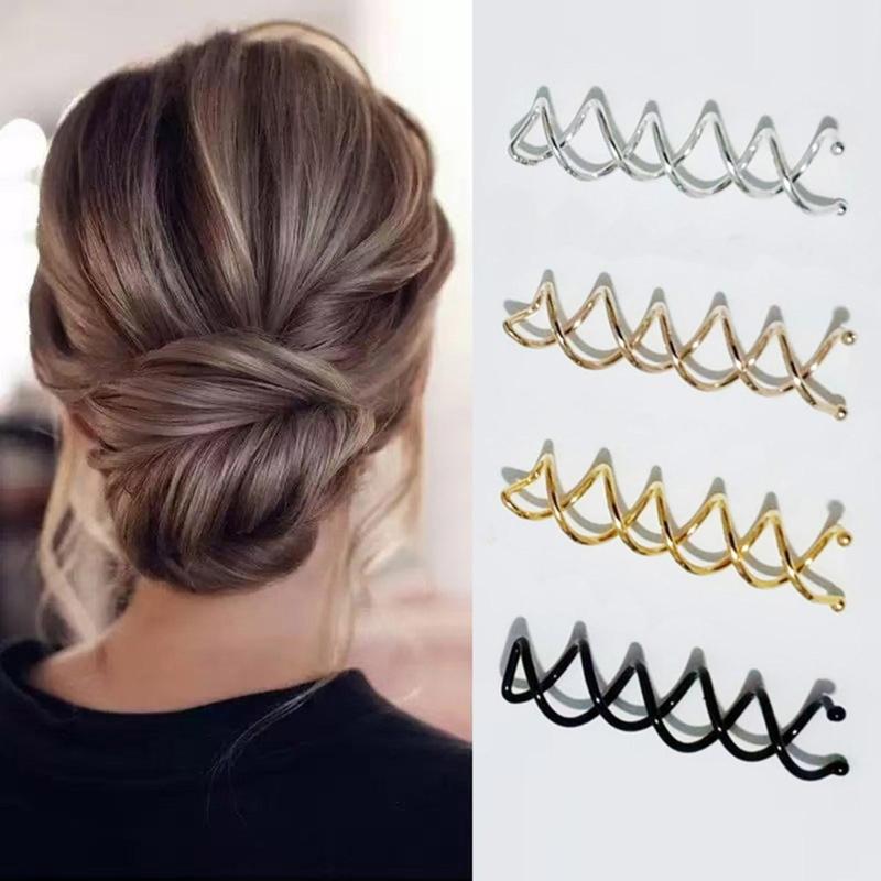 Permanent Metal Twist Hair Screws Set of 10 for Elegant Buns Braids Twist Hairstyles Women Girls Not Slip Hair Clamps