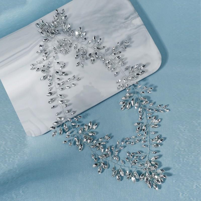 Bride Headwear High-end Luxury Heavy Handmade Crystal Hair Band Wedding Dress Banquet Accessories