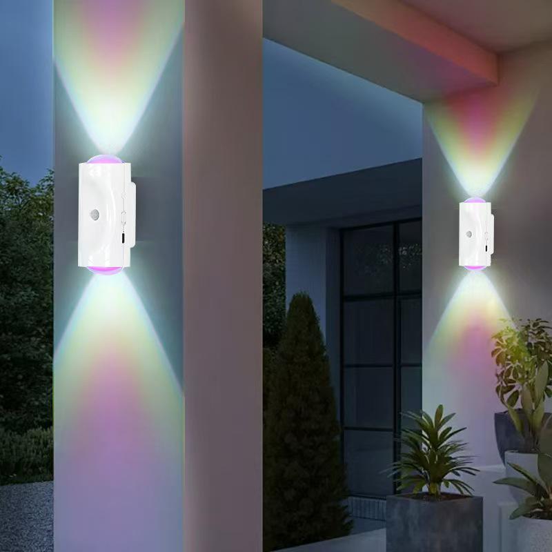 Rechargeable Led Night Light With Motion Sensor Dimmable Wall Lamp Indoor Ambient Lighting For Corridor Stair Entryway Closet