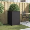 VidaXL Jardinière, Flower Box, Plant Pot, Flower Box, Raised Garden Planter for Patio Terrace, Black 841583