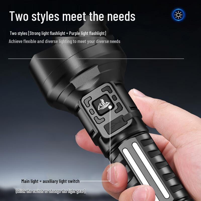 S16 Smart Display Rechargeable Outdoor Flashlight