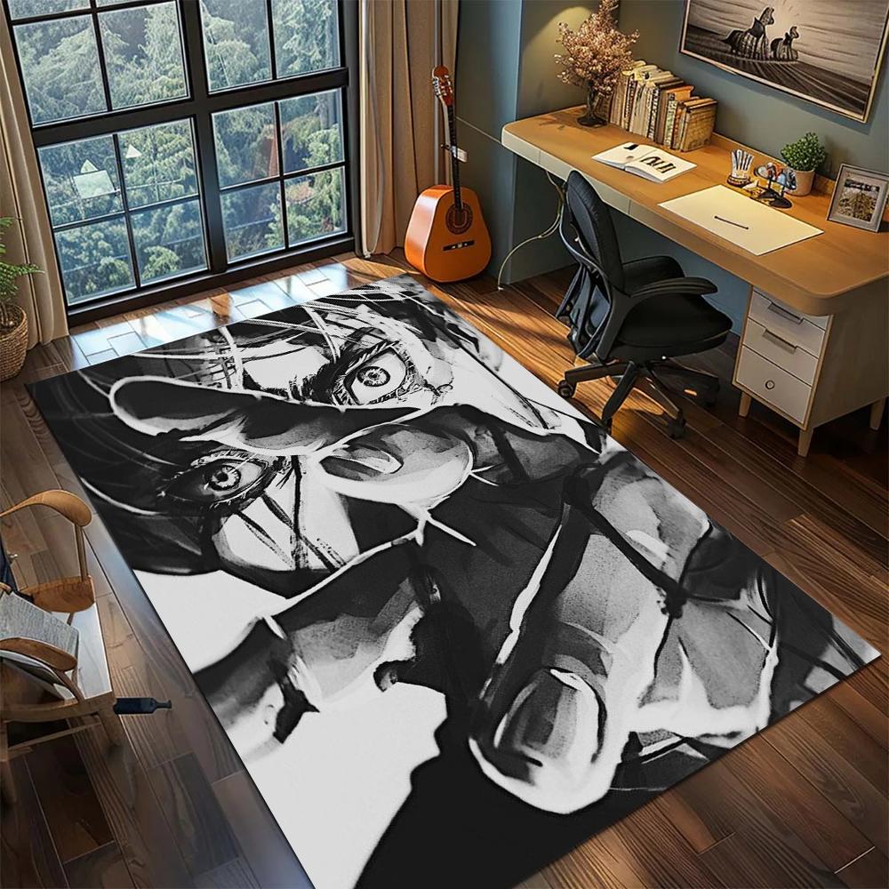 Jujutsu Kaisen Washable Rug Carpet Non Slip Floor Mat for Bedroom Gamer Room Printed Area Rugs -xia81 60x90cm