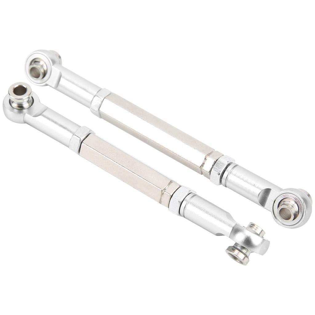 8Pcs Upgrade Metal Pull Rod Steering Pull Rod for WPL/MN/Feiyu 1/16 RC Car Spare PartsSilver