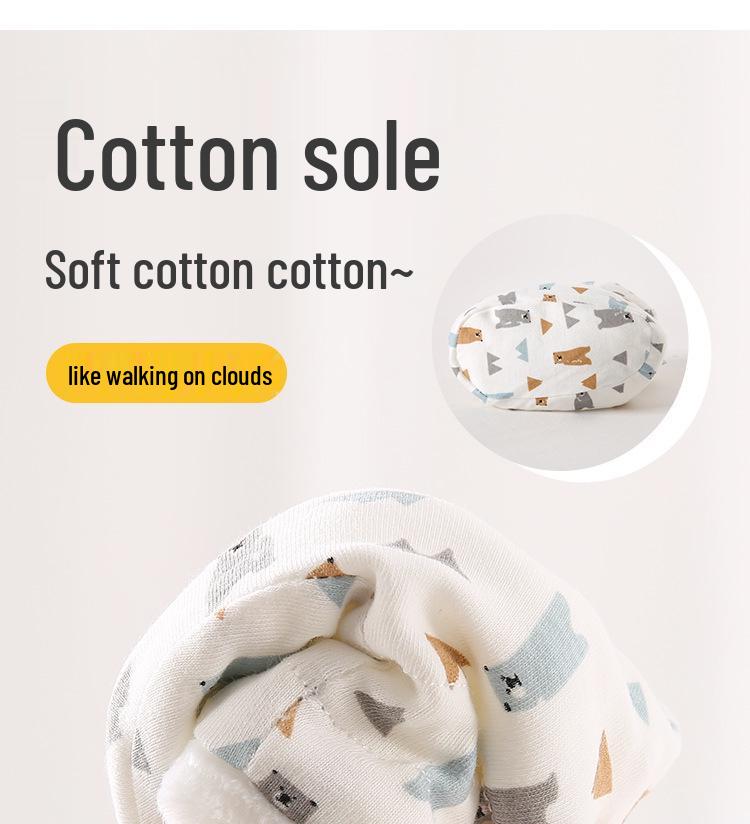Winter Infant and Toddler Cotton Pre-Walking Soft Sole Shoes