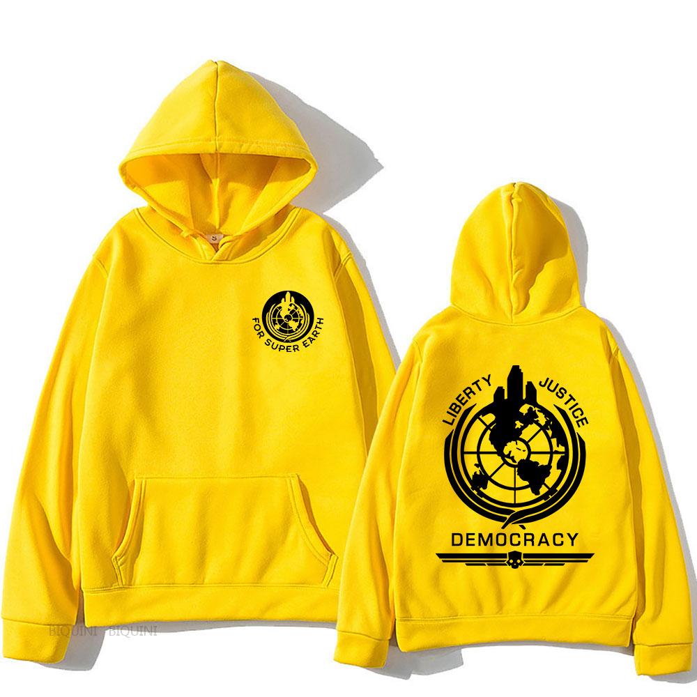 Helldivers Mikina s kapucí Pohodlná mikina s kapucí s dlouhým rukávem Pánské/dámské na podzim/zimu Oblečení Neformální Grafický potisk Mikina s kapucí