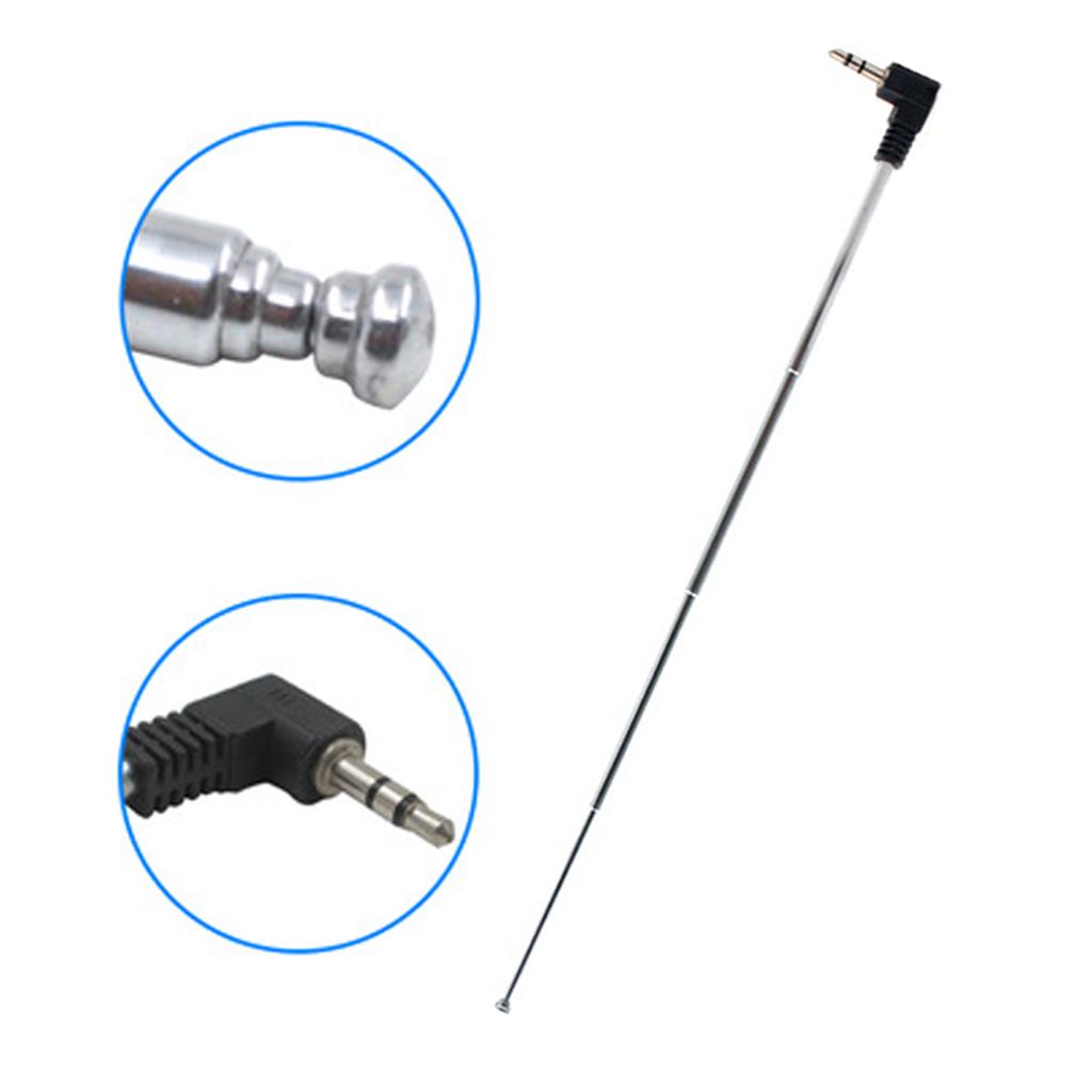 3.5mm Radio Receiver Antenna Stainless Steel Multi-Purpose Interface FM Radio