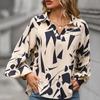Autumn Long Sleeve Print Shirts For Women Fashion Turn-down Collar Blouses Women Casual Loose Shirts Lady Elegant Blusas 29456