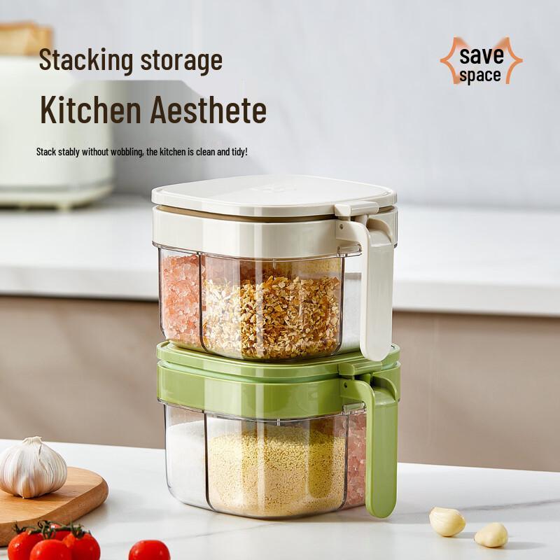 Ru Han Multi-Grid Plastic Seasoning Box Set