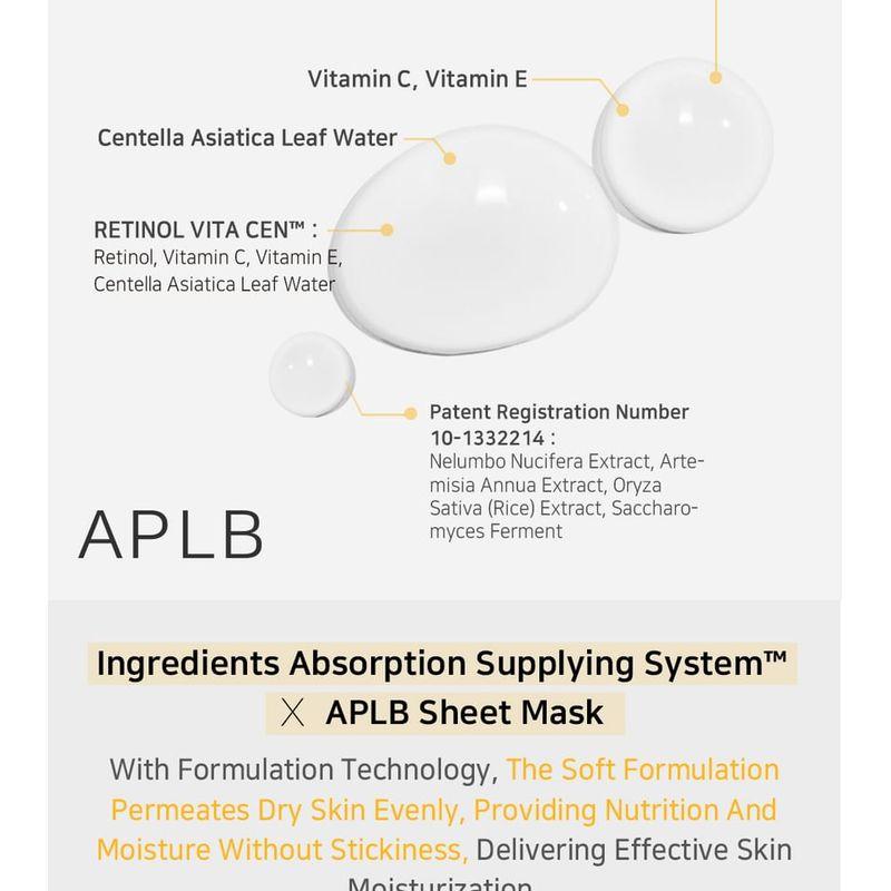 APLB Retinol Vitamin C Vitamin E Sheet Mask Set