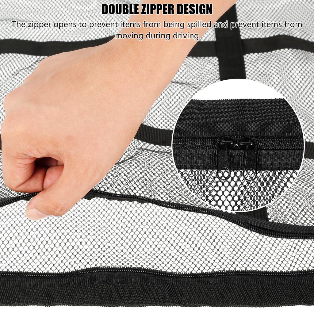 Car Ceiling Cargo Net Pocket Car Roof Storage Organizer Double-Layer Mesh Car Roof Storage Organizer 31x21Inch Car Camping
