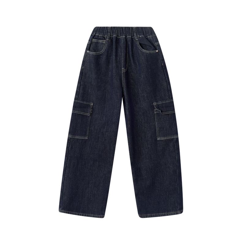 

Disa Girls 2026 Spring/Autumn Casual Cargo Jeans 160