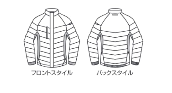 BURTLE Windproof Stretch Winter Size 35cm Blouson, Black, LL, 7410,