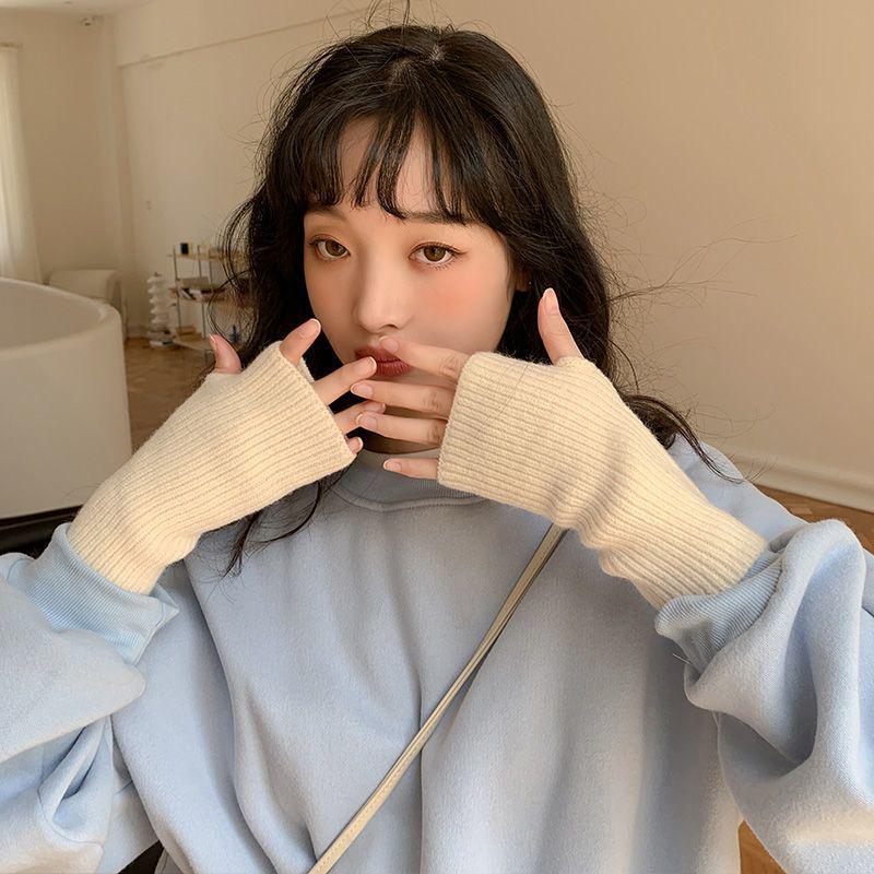 Rękawiczki wełniane dzianinowe bez palców unisex: Stylowy, Ciepły i Modny na Jesień i Zimę