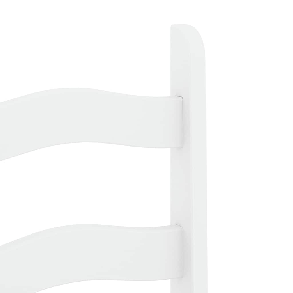 3 Piece Dining Set PANAMA White Solid Pine Wood