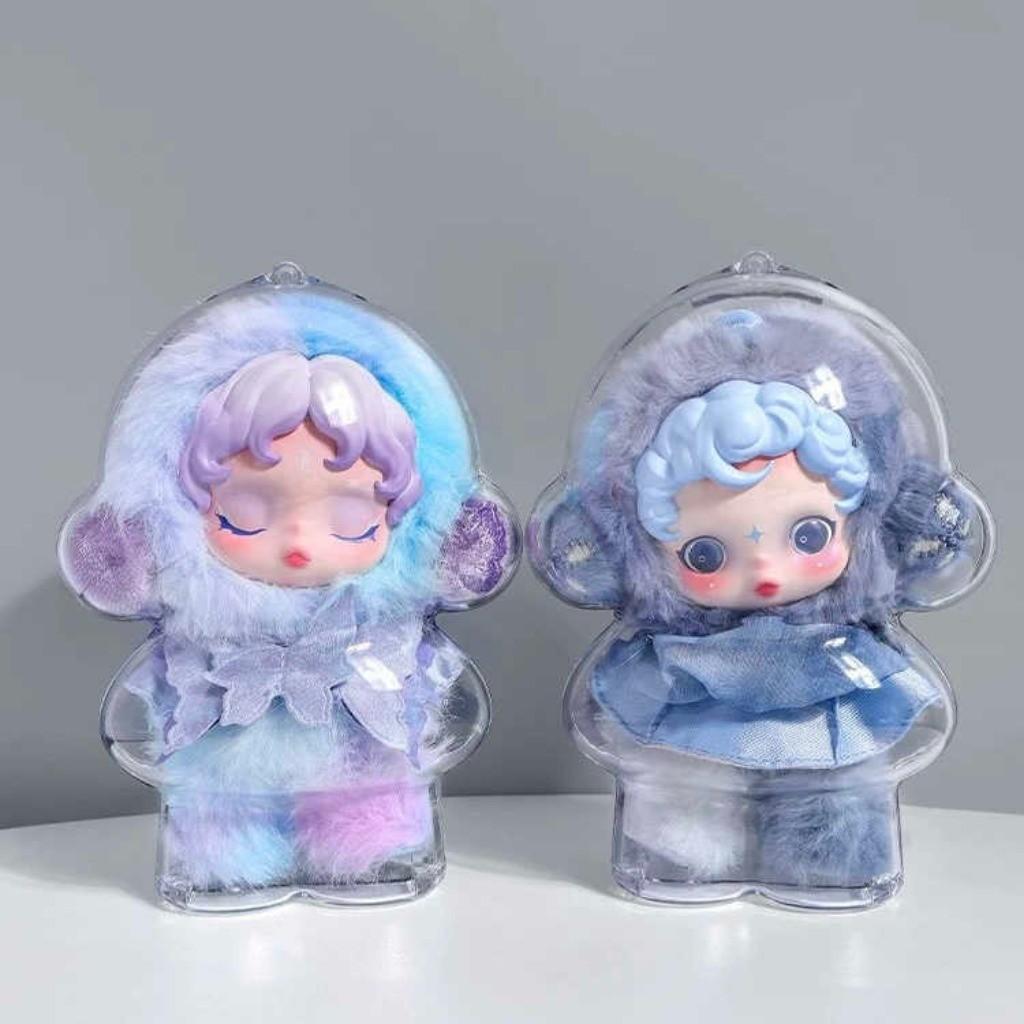 Protective Transparent Case For Skullpanda V2 Sp Doll Transparent Portable Cable Organizer Box For Kids Adults Children's Birthday Gift Holiday