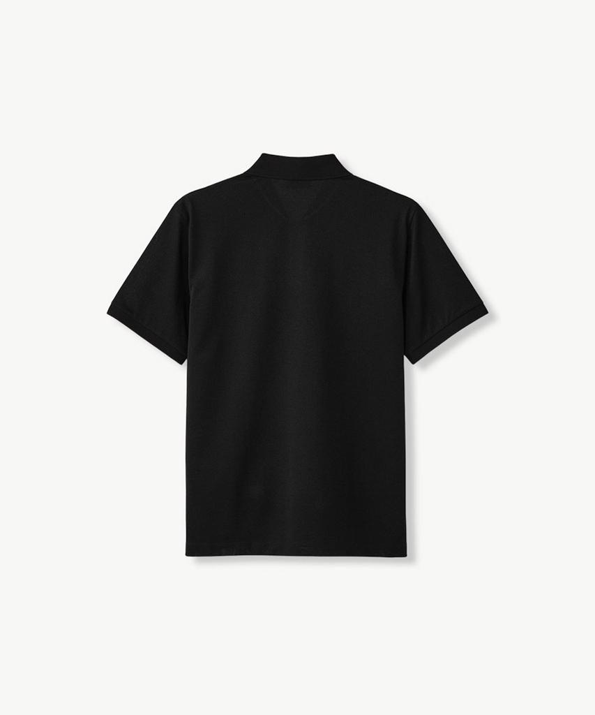 STCO Diems Lecture Silket Pq Collared Short Sleeve T-Shirt Black (Classic Fit)_Dtsvb10Csb