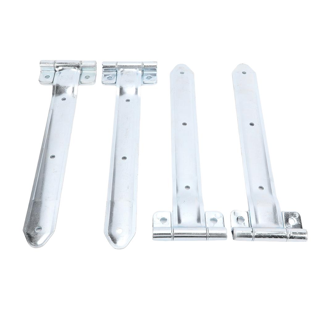 4PCS 16in Trailer Door Hinge Strap Metal Side Door Enclosed Trailer Offset Bent Hinge for Cargo Utility RV
