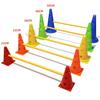 Multi-Functional Football Training Cones 23-50cm with Holes - Versatile Marker Obstacle Poles