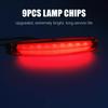 LED Side Marker Light 9-LED Track Position Lamp 24V Waterproof Universal Blue Light Red