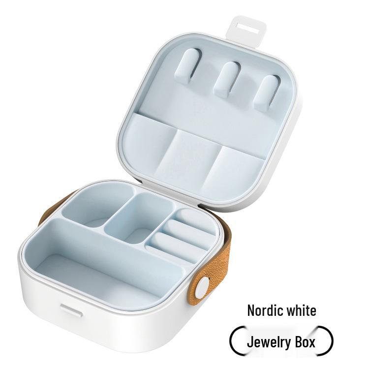 Portable Mini Jewelry Storage Box for Necklace, Earrings, Rings, Bracelets - Children's Multifunctional Gift Box