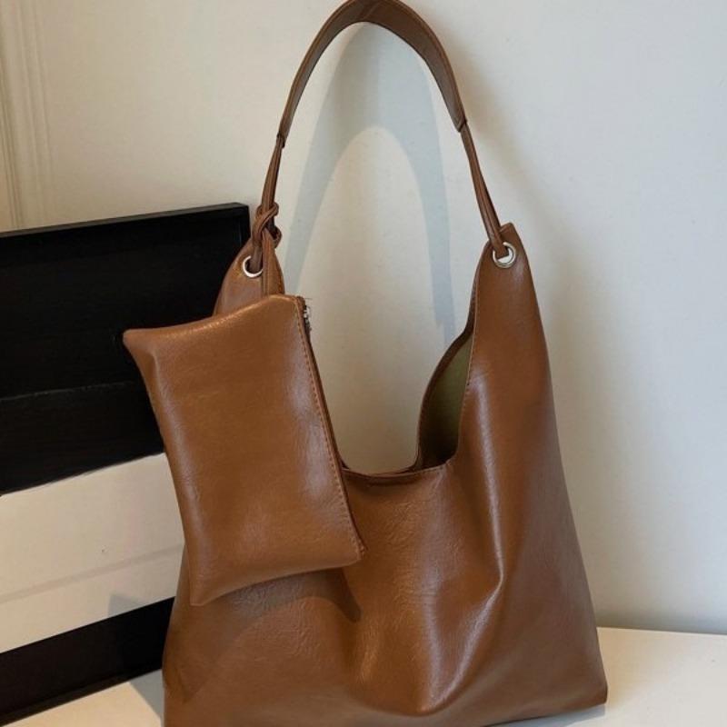 Large-capacity Underarm Bag, Single-shoulder Bag, Commuting Retro Large Bag