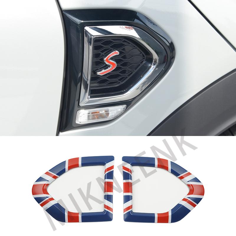 BGB1 For MINI Cooper S SD Countryman F60 Car Fender Turn Signal Exterior Light Covers Sticker Auto Accessories