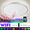 WiFi APP Control LED Smart Ceiling Light 100W RGB Dimmable bluetooth Music Light Modern Home Bedroom Living Room Ceiling Lamp