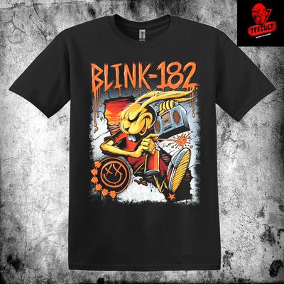 T-shirts pour hommes et femmes Blink 182 Groupe de Punk Rock T-shirt Unisexe Coton Lourd