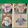Cute Crystal Velvet Cartoon Rabbit Keychain Plush Bunny Stuffed Animal Gift